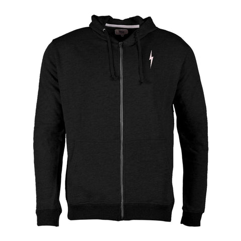 Essential Fleece Zip Hoodie - Lightning Bolt Surf Co Hoodie Lightning Bolt Extra Extra Large Moonless Night 
