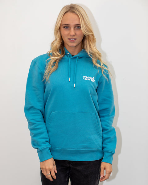 The Swirl Hoodie Unisex - 10 Over Surf - Atlantic Blue Hoodie 10 Over Surf Shop   