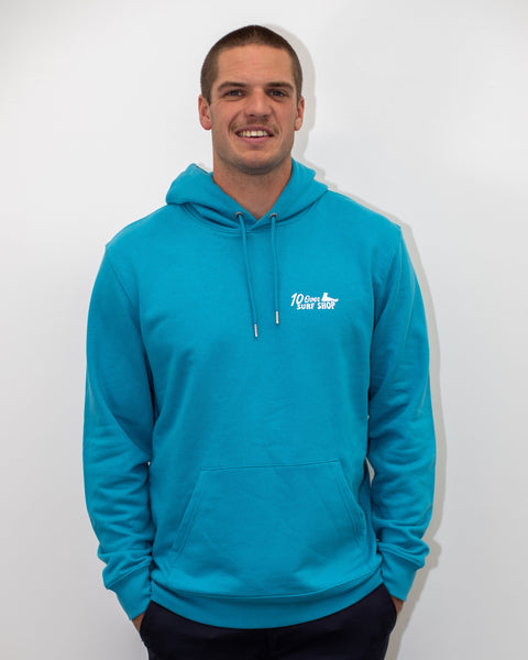 The Swirl Hoodie Unisex - 10 Over Surf - Atlantic Blue Hoodie 10 Over Surf Shop   