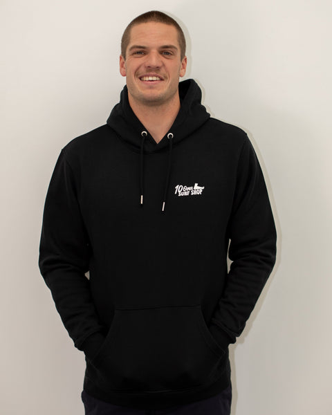 The Swirl Hoodie Unisex - 10 Over Surf - Black Hoodie 10 Over Surf Shop   