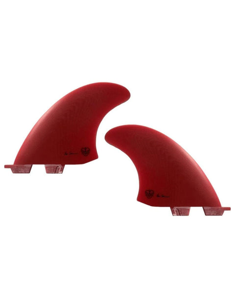 Flying Diamonds - Ben Skinner Twin 5" 7/16 Surfboard Fins Flying Diamonds Red FCS 