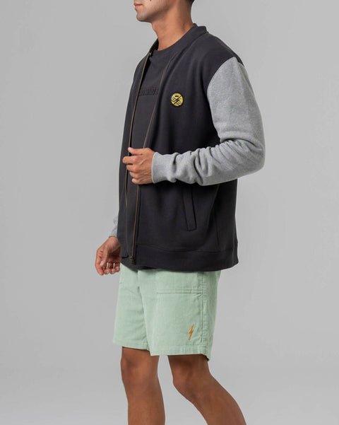 Juice Badge Bomber Light Jacket - Lightning Bolt Surf Co Jacket Lightning Bolt   