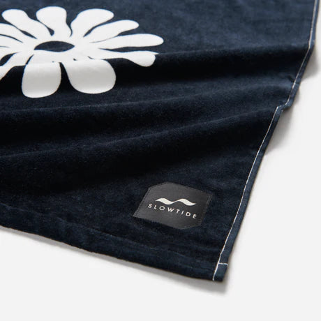 Botanical Balance Black Beach Towel - Slowtide Beach Towel Slowtide   