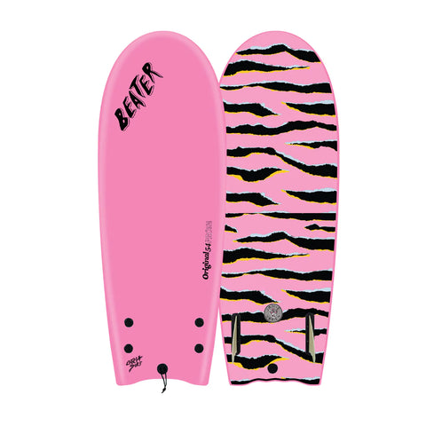 Catch Surf Foam Surfboard - JOB - 54" Beater Pro - Hot Pink Tiger Surfboard Catch Surf 4' Hot Pink 30 Ltr