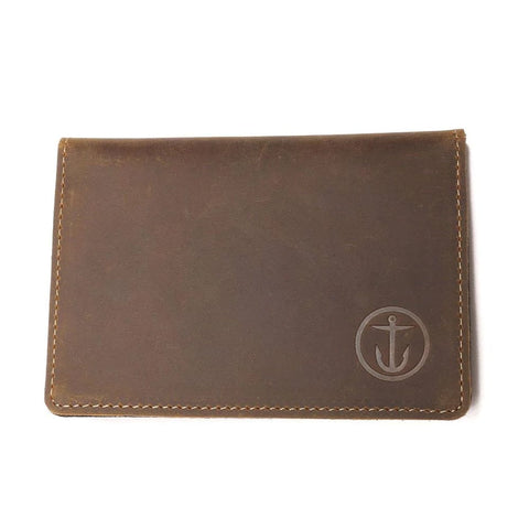 Momento Bifold Leather Wallet Wallet Captain Fin Co Brown  