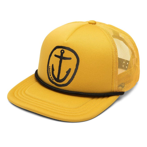Captain Fin Co - Nuevo Anchor Trucker Cap Cap Captain Fin Co Mustard  