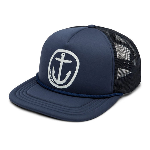 Captain Fin Co - Nuevo Anchor Trucker Cap Cap Captain Fin Co Navy  