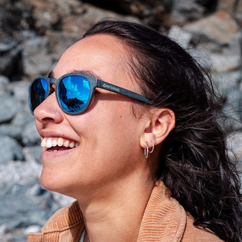Waterhaul Sunglasses - Crantock Slate - Polarised Blue Mirror Lenses Sunglasses Waterhaul   