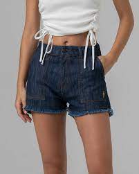 Denim Bolt Shorts - Lightning Bolt Surf Co Shorts Lightning Bolt Small Denim 