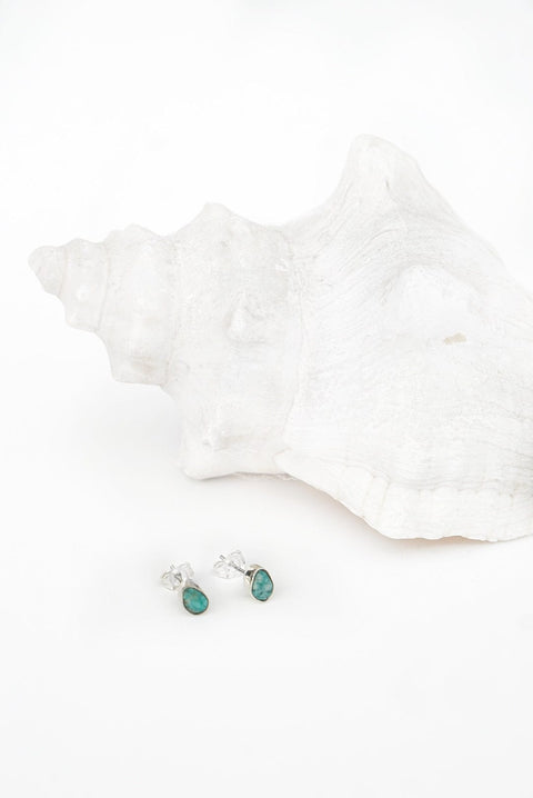 Blue Lagoon Studs Earrings Ocean Boheme   