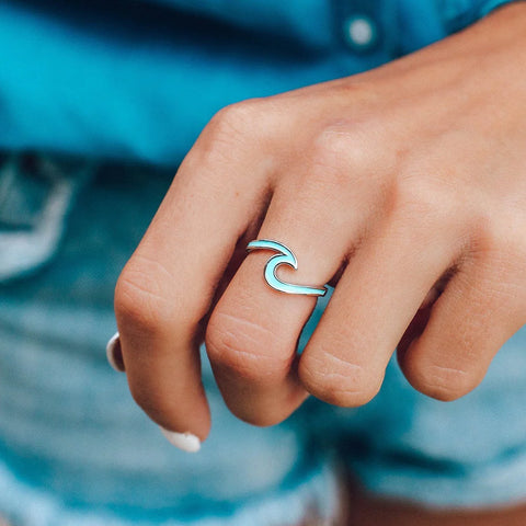 Pura Vida - Enamel Wave Ring Ring Pura Vida   