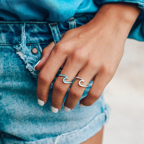 Pura Vida - Enamel Wave Ring Ring Pura Vida   