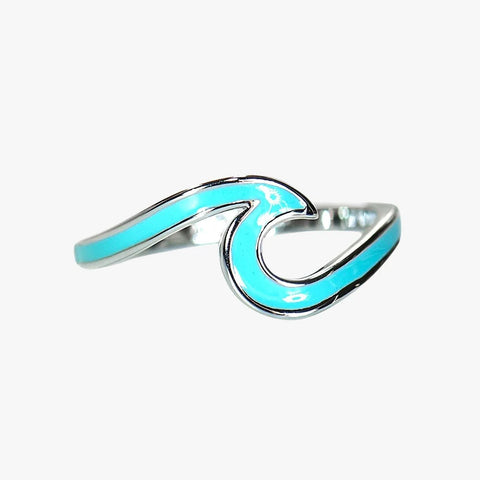 Pura Vida - Enamel Wave Ring Ring Pura Vida 6 Silver 