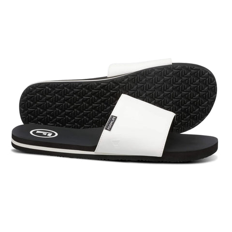 Foamlife Mens Flip Flops - Tarlan Slide - Black / White Flip Flops Foamlife   