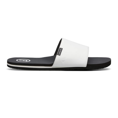 Foamlife Mens Flip Flops - Tarlan Slide - Black / White Flip Flops Foamlife   