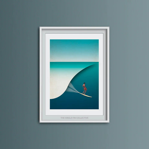 Surf Prints - Gerry Lopez - Single Fin Co. Surf Print Single Fin Co. A3 - Print Only  