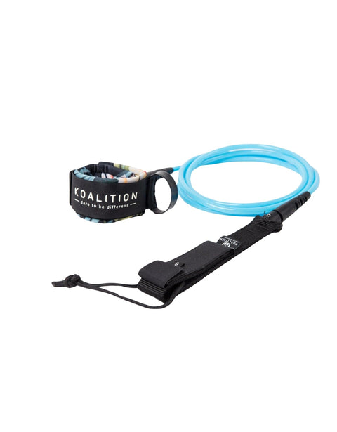Koalition 9' Longboard Knee Leash (Multiple Colour Options) Longboard Leash Koalition Fins Blue 9' Leash 