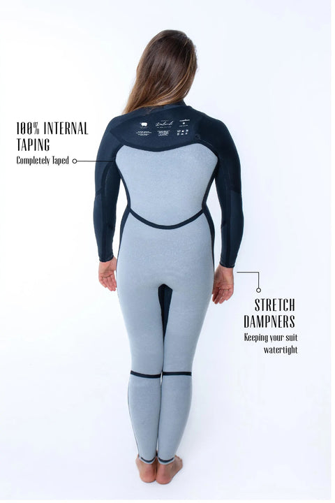 Coastlines - Insulator Series Womens 4/3mm Chest Zip Steamer Wetsuits Wetsuits Coastlines   