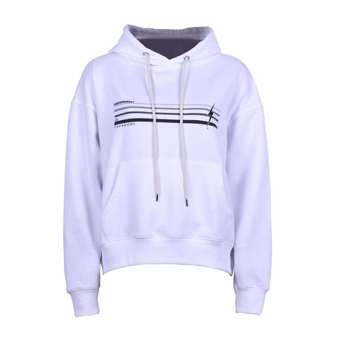 Land Womens Hoodie - Lightning Bolt Surf Co Hoodie Lightning Bolt Extra Small White 