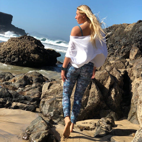 OLAS - Surf & Yoga Leggings - Marble Wave Yoga Leggings OLAS   