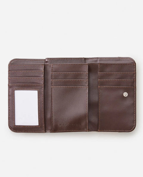 Mixed Floral Mid Wallet - Retro Brown 2116 Wallet Rip Curl   