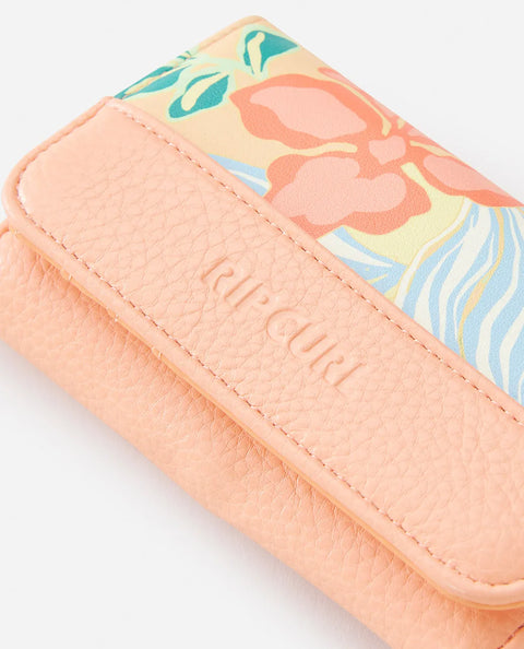 Mixed Floral Mid Wallet - Light Orange Wallet Rip Curl   