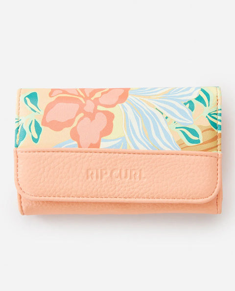 Mixed Floral Mid Wallet - Light Orange Wallet Rip Curl   