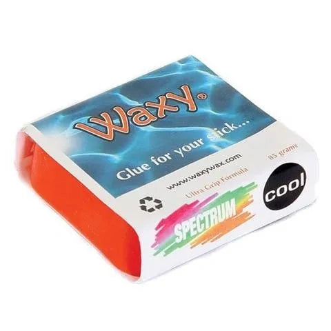 Waxy Wax - Surfboard Wax - Multiple Colours - Cold and Cool Options Surfboard Wax 10 Over Surf Shop  Orange COOL -14~19°c / 58~68°f 