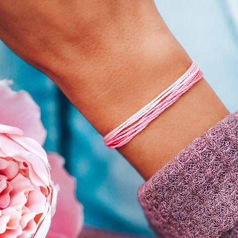 Pura Vida - Charity Bracelet - Charity: Boarding for Breast Cancer Bracelet Pura Vida   