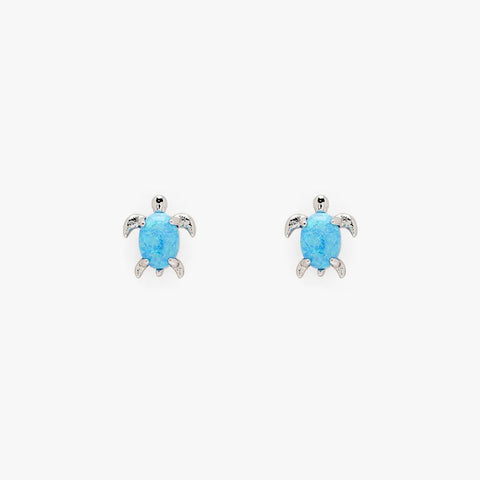 Pura Vida - Opal Sea Turtle Earring Earrings Pura Vida   