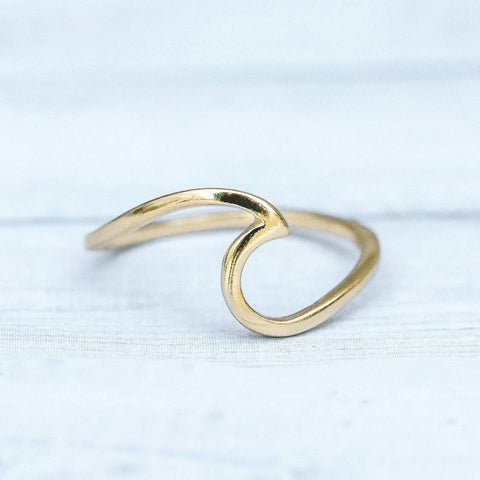Pura Vida - Wave Ring Ring Pura Vida 6 Gold 