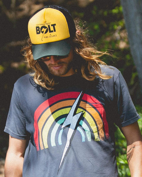 A Pure Source Trucker Cap - Lightning Bolt Surf Co Cap Lightning Bolt   