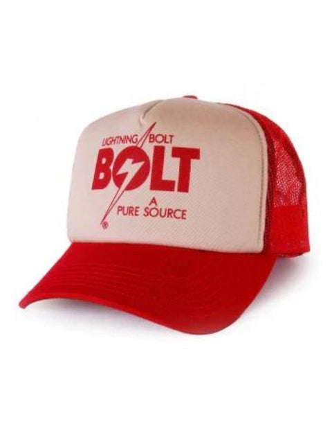 A Pure Source Trucker Cap - Lightning Bolt Surf Co - Formula One Cap Lightning Bolt   
