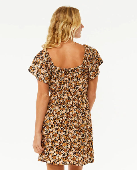 RIP CURL SEA OF DREAMS MINI DRESS - BROWN Dress Rip Curl   