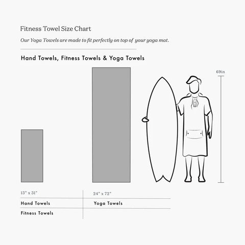 Serenity Yoga Towel - Slowtide Yoga Towel Slowtide   
