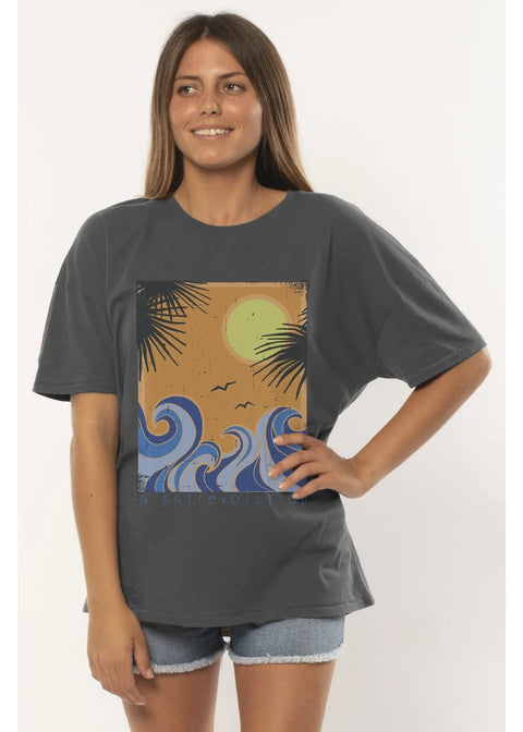 Swirls SS Knit T-Shirt - Sisstrevolution T-Shirt Sisstrevolution Extra Small  