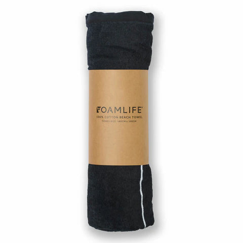 Tarlan Towel - Foamlife - Black Beach Towel Foamlife   
