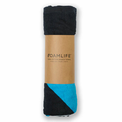 TRAAD Towel - Foamlife - Black Beach Towel Foamlife   