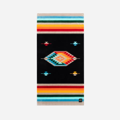 Valen Black Beach Towel - Slowtide Beach Towel Slowtide   