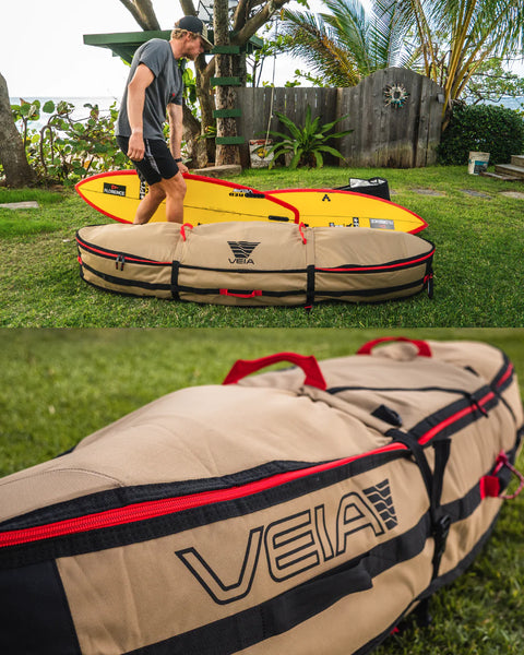 Quad Board Bag 6'6 - Desert - Veia Surfboard Bag Veia   