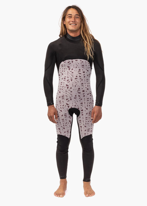 Vissla Mens Wetsuit / 4/3mm Thick / Model: 7 Seas Chest Zip / Dark Slate Colour Wetsuits VISSLA   