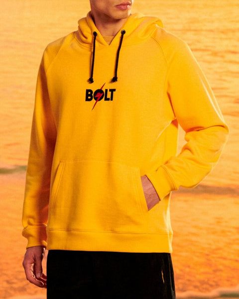 Yellow Bolt Hoodie - Lightning Bolt Surf Co Hoodie Lightning Bolt   