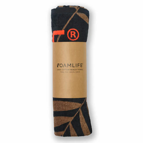 ZIKAT Towel - Foamlife - Black Beach Towel Foamlife   