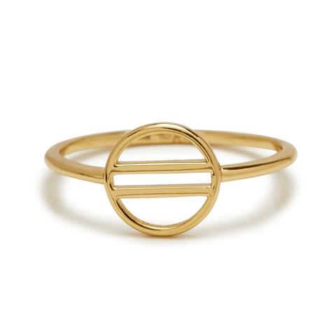 Pura Vida - Retro Sun Gold Ring Pura Vida 6 Gold 