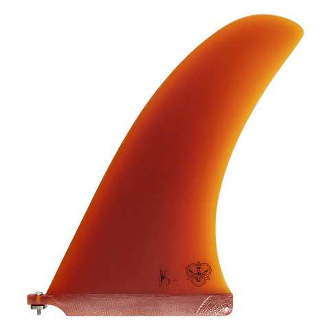 Flying Diamonds - Josh Seemann - Sea Monnster Pivot 11" Single Fin Longboard Fin Flying Diamonds 11" Amber 
