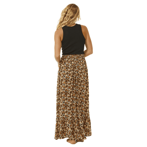 RIP CURL SEA OF DREAMS MAXI SKIRT - BROWN Dress Rip Curl   