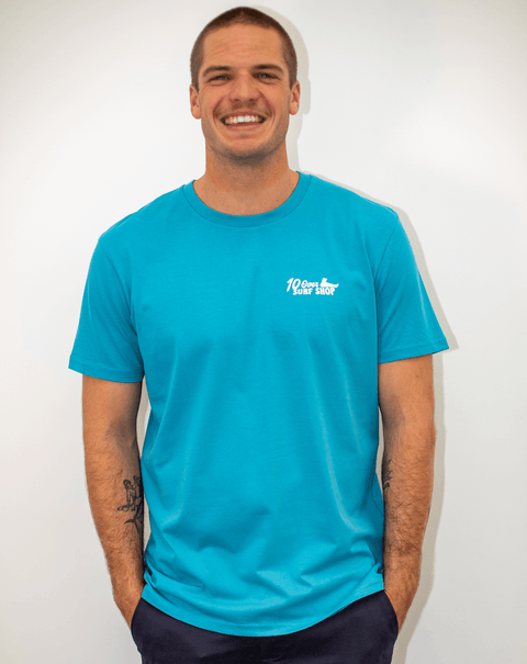 The Swirl - Unisex 10 Over Surf Premium T-Shirt - Atlantic Blue T-Shirt 10 Over Surf Shop   