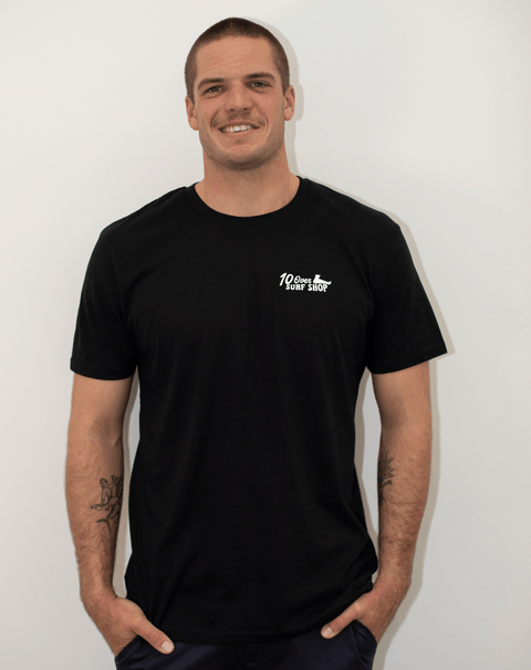 The Swirl - Unisex 10 Over Surf Premium T-Shirt - Black T-Shirt 10 Over Surf Shop   
