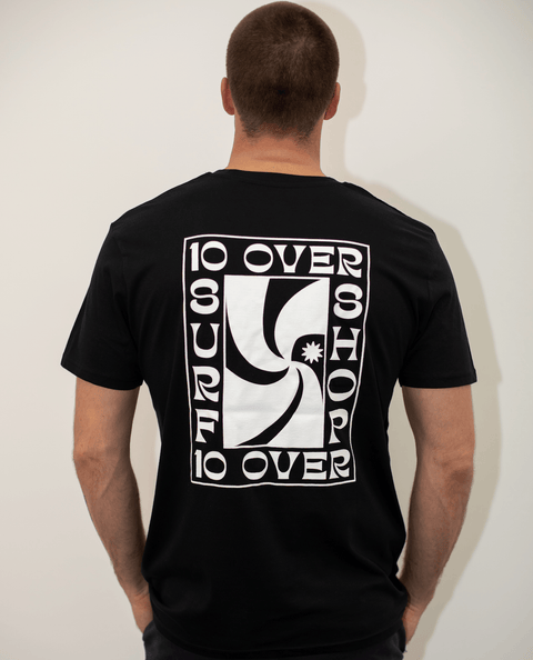 The Swirl - Unisex 10 Over Surf Premium T-Shirt - Black T-Shirt 10 Over Surf Shop Extra Small  
