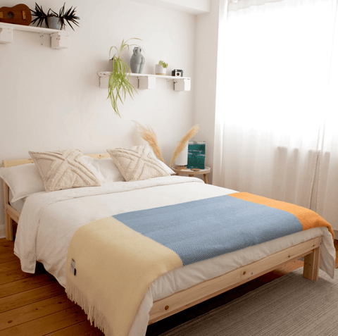 Orange Sunrise Wool Blanket - Atlantic Blankets Blankets Atlantic Blankets   
